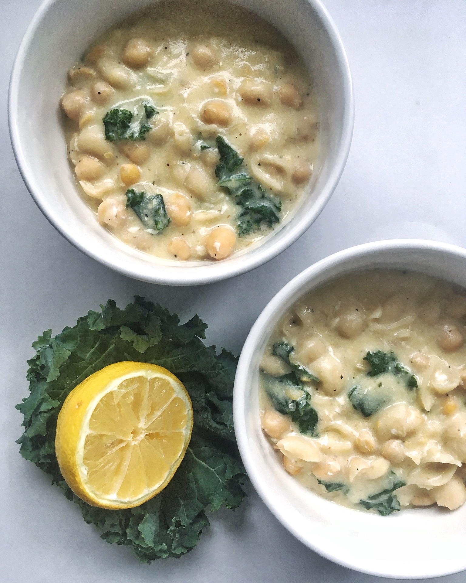Kale-and-Chickpea-Egg-Drop-Soup