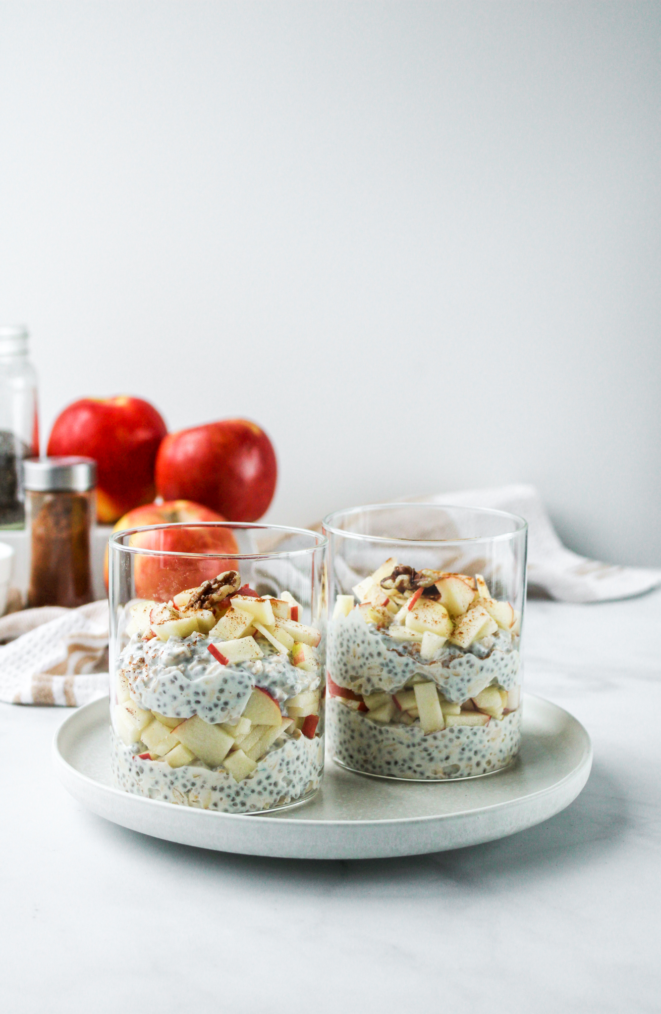 apple pie overnight oats