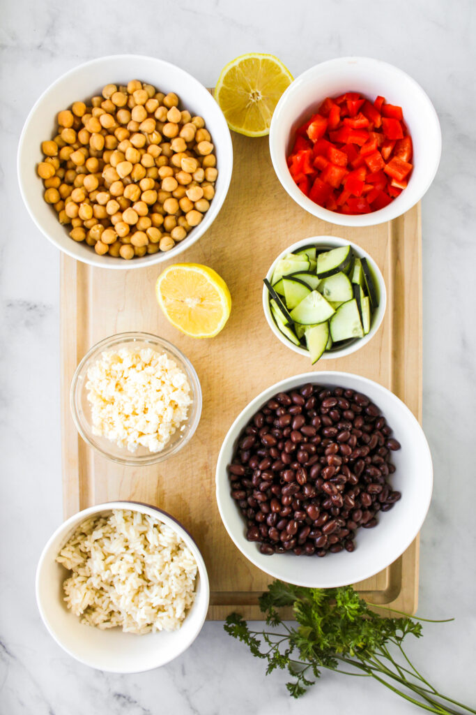 bean and rice salad ingredients