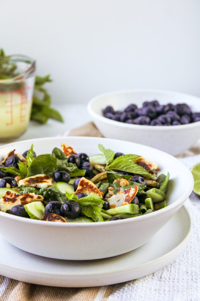 blueberry lentil salad