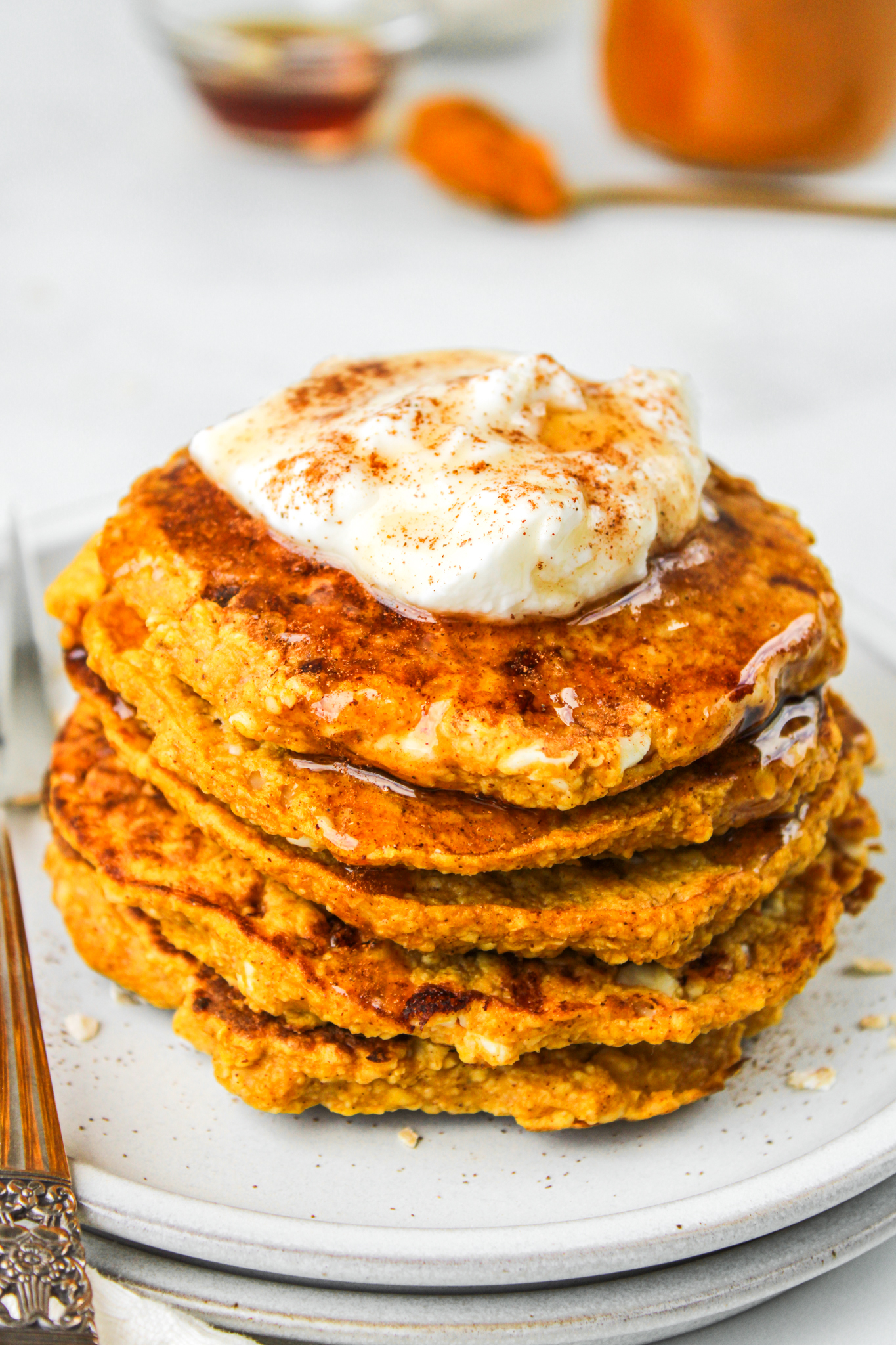 pumpkin oatmeal pancakes